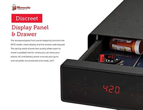 secret disguised rfid reader|Nightstand Clock with Hidden Gun Safe with RFID .